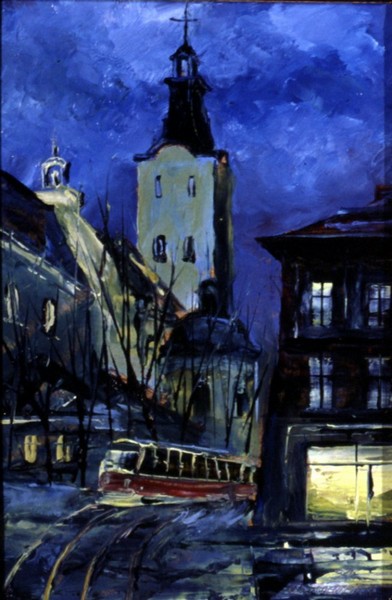 Lviv by night.
