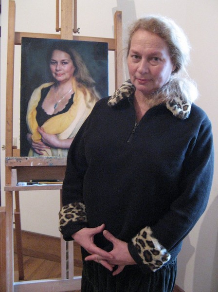 Natalie and her portrait