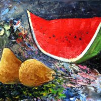Watermelon and pears